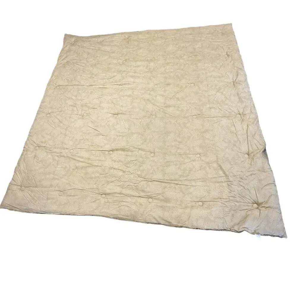 Croscill Jacobean Gold Damask Jacquard Queen Size Comforter Thick 92
